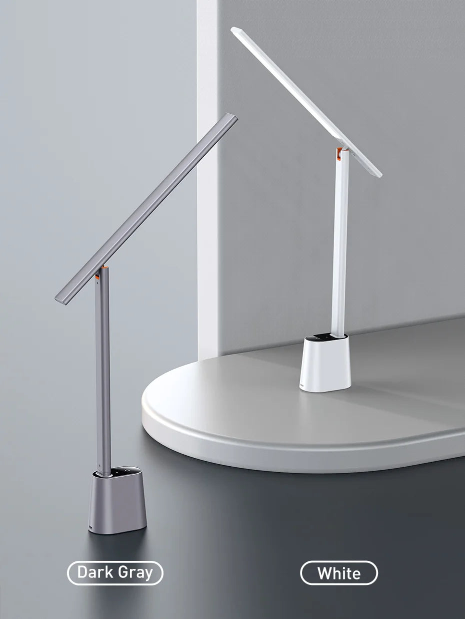 Baseus LED Desk Lamp Eye Protection Study Dimmable Office Light Foldable Table Lamp Smart Adaptive Brightness Bedside Read Lamp