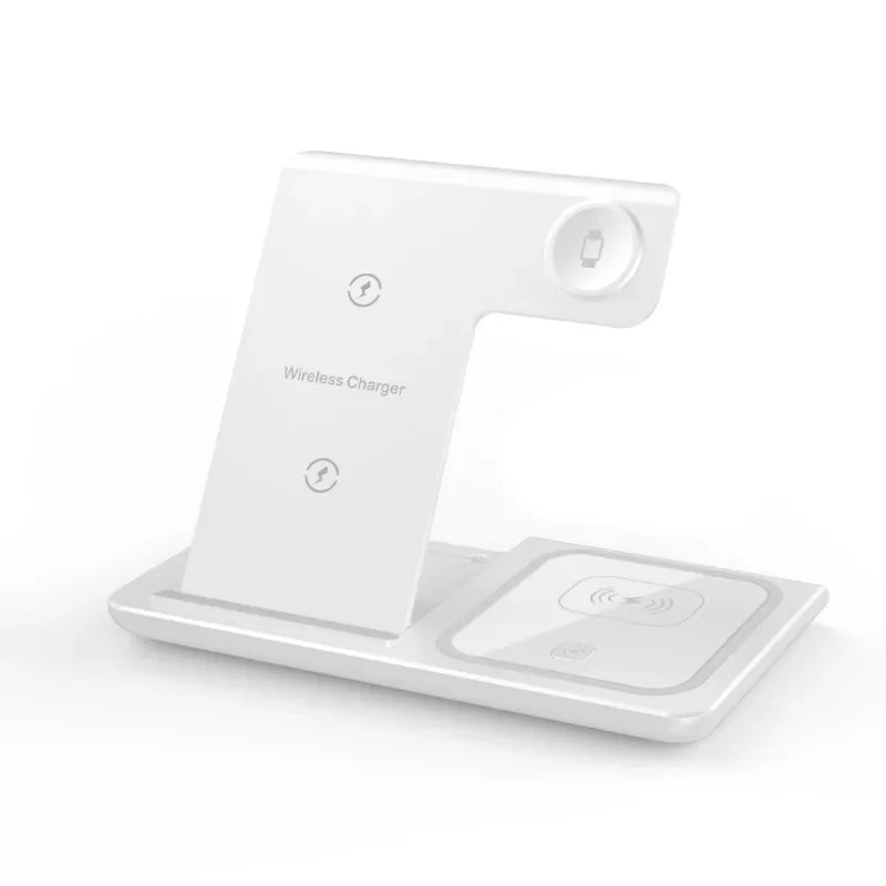 Desktop 3 in 1 Wireless Charger Foldable Fast Phone Charge Station For iPhone 16 15 14 13 12 Apple Watch 10/9/8/7/6 AirPods 3/2