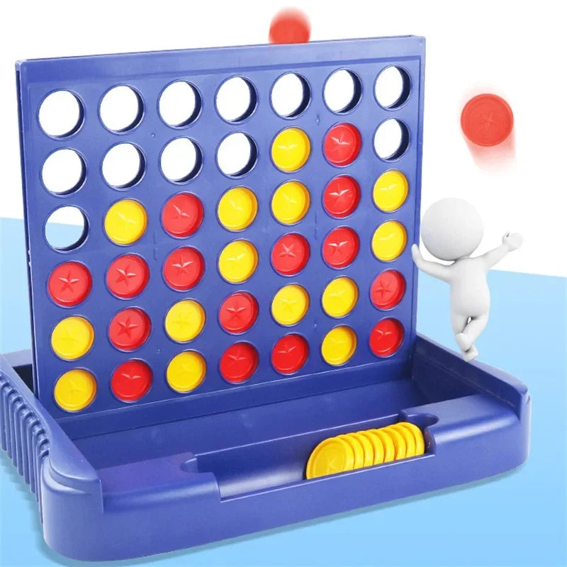 Foldable Connect 4 In A Line Board Game Classic Party Chess Family Toy Early Educational Puzzle Children Thinking Training Gifts
