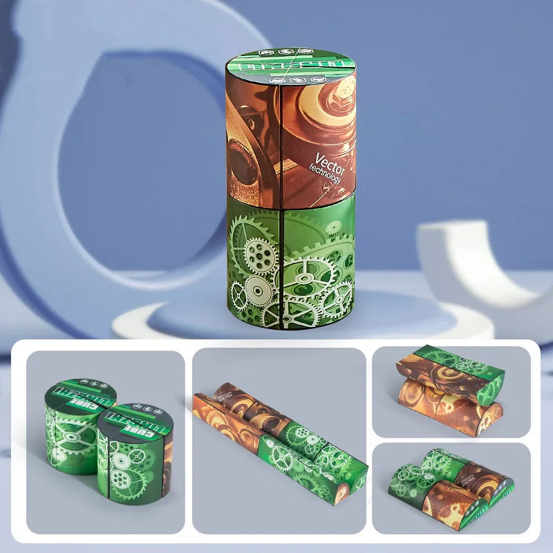 Shape Shifting Box Geometric Changeable Magnetic Magic Cube 3D Decompression Hand Flip Puzzle Kids Reliever Fidget Toy