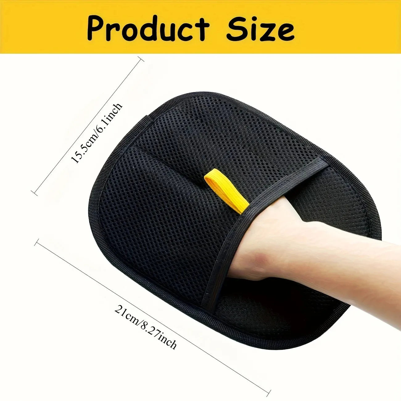 Double-Sided Reusable & Machine Washable Grooming Mit