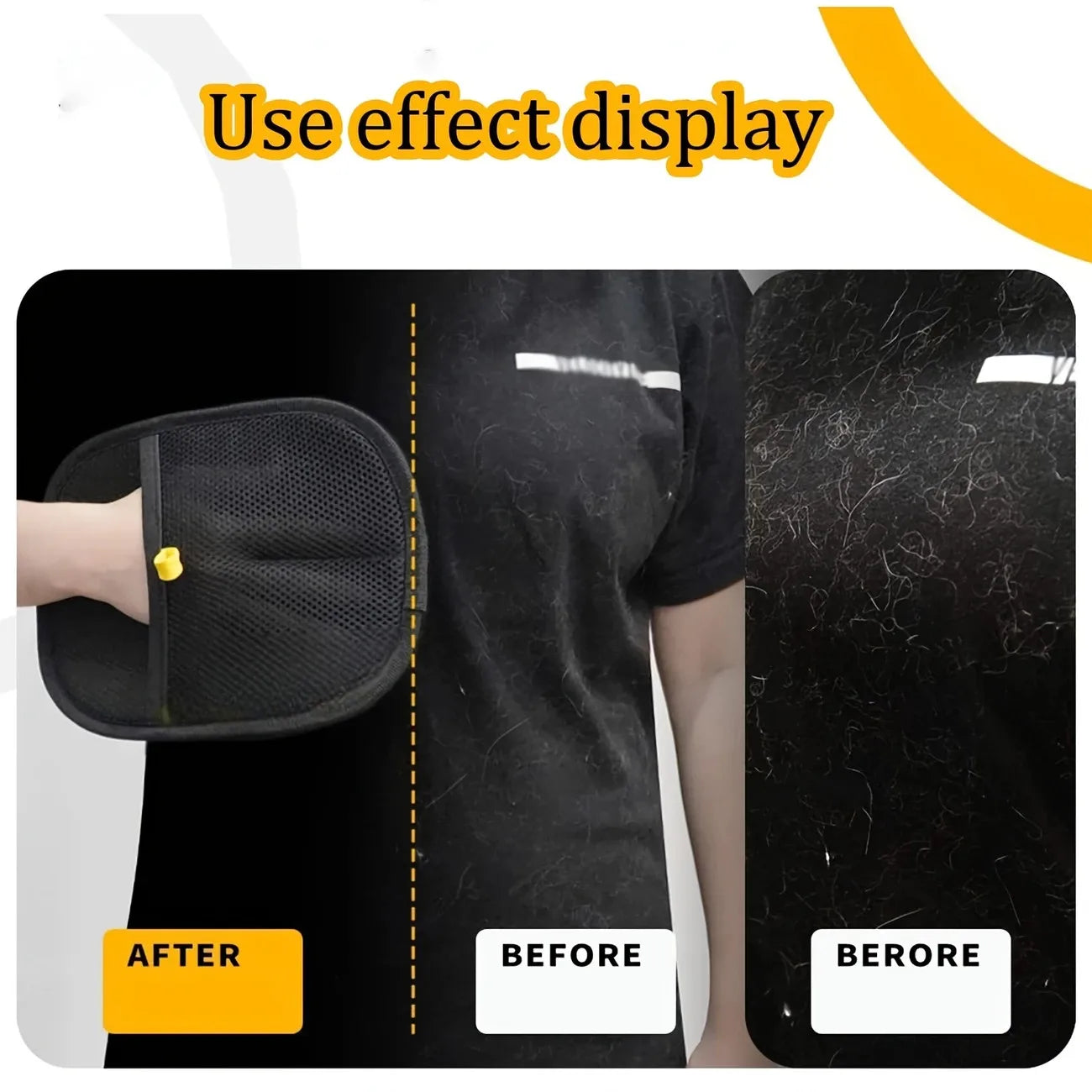 Double-Sided Reusable & Machine Washable Grooming Mit