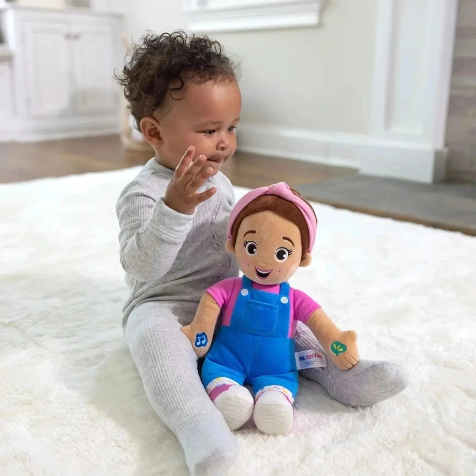 Cartoon Ms Rachel Doll Toys Soft Stuffed Speak Singing Pillow Baby Toddler Sleeping Plush Doll Birthday Gifts for Girls Boys