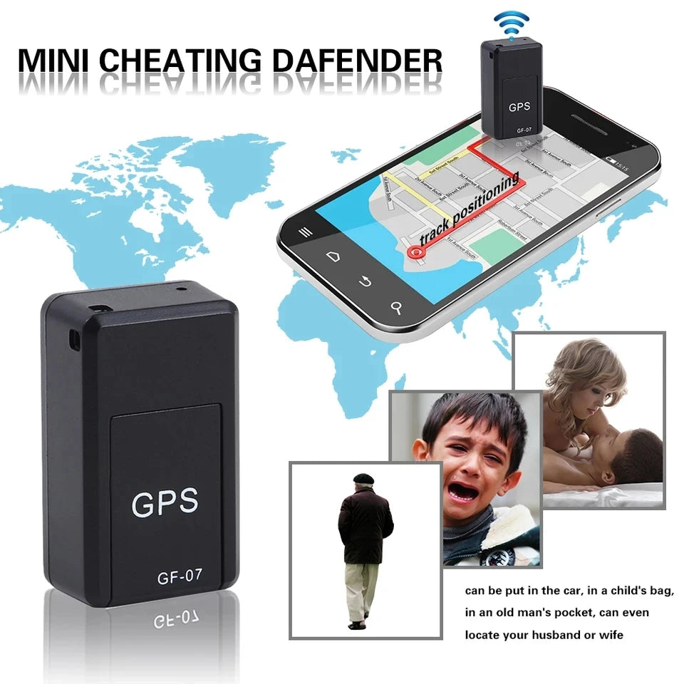 Gf07 Magnetic Mini Car Tracker Gps Real Time Tracking Locator Device Magnetic Gps Tracker Real-Time Vehicle Locator Pet Tracker