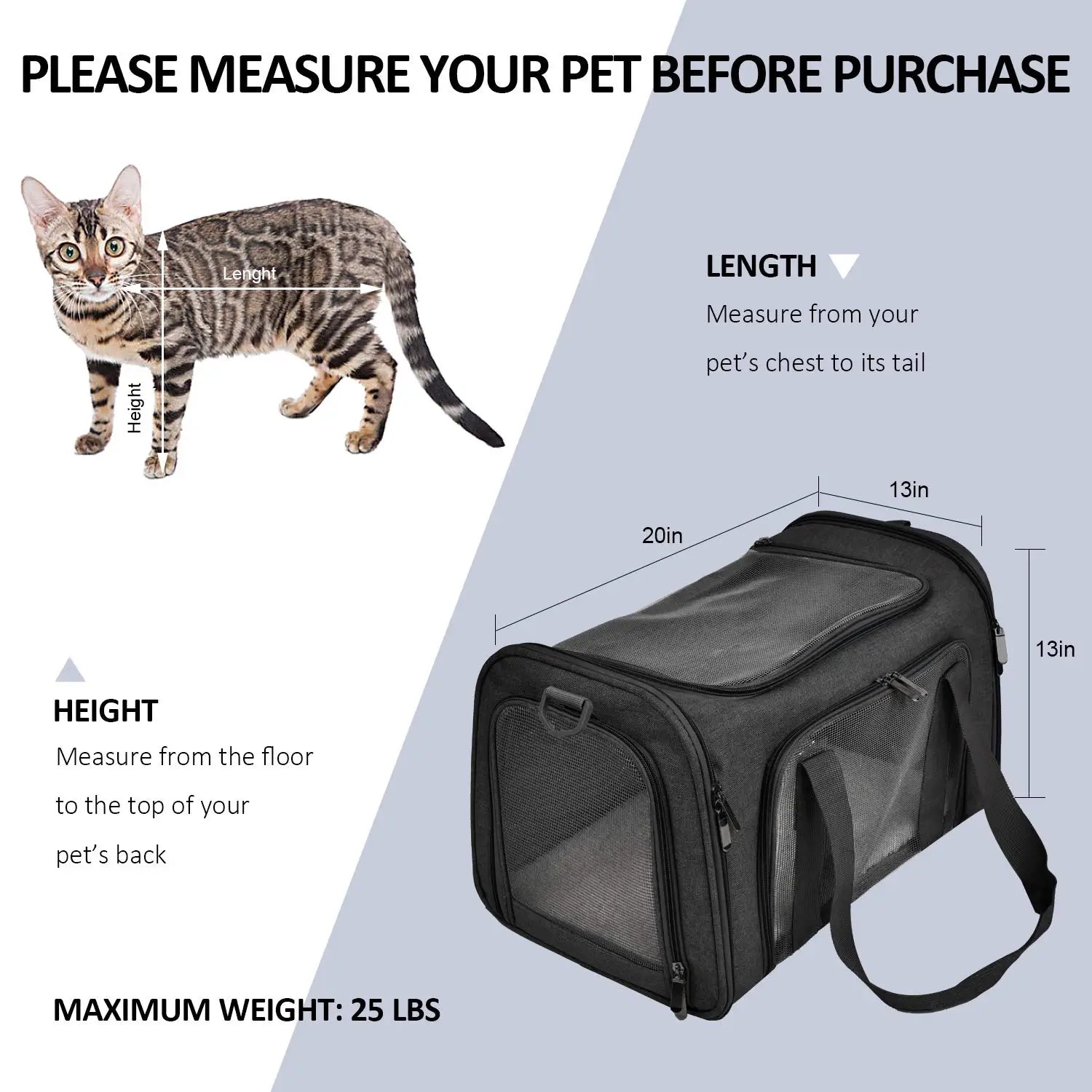 Dog Carrier Bag Soft Side Backpack Puppy Pet Carriers & Travel Products Airline Approved Outgoing For Small Dogs Cat Accessories